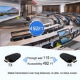 thumbnail image 5 of Transmisor y receptor HDMI inalámbrico, entrada 4K compatible, alcance de 492 pies, kit de extensor HDMI inalámbrico Plug and Play 2.4G/5G para transmisión de video y audio para computadora portátil/P, 5 of 5