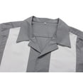 thumbnail image 2 of Retro Two-tone Men Shirt Solid Casual Shirt, 2 of 5