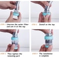 thumbnail image 3 of Activated Carbon Water Faucet, Water Faucet Cleaning Purifier, Universal Interface Filter with One Filter Element (4pcs), 3 of 5