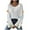 White, variant on Riecok Plus Size Sweater for Women Long Sleeves Crewneck Off-shoulder Oversized Fall and Winter All-match Casual Fashion Sweaters White S