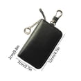 thumbnail image 2 of WRKEKC Clearance Retro Faraday Bag for Car Keys - RFID Shielding Anti-Theft Protection, Leather-Textured Portable Key Pouch with Zipper Closure (12x7x2cm), 2 of 6