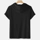 thumbnail image 5 of Blusa con capucha de manga corta para hombre, informal, con estampado, a la moda, con capucha, camiseta deportiva de manga corta, blusa de poliéster para hombre, 5 of 6