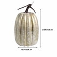 thumbnail image 3 of Large Orange Fake Pumpkin, Realistic Halloween and Festival Decoration Prop, Indoor Outdoor Seasonal Display, Table Centerpiece or Party Ornament, 3 of 6