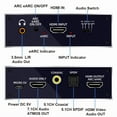 thumbnail image 2 of 4K HDMI Audio Extractor Splitter,AUBEAMTO HDMI to HDMI + Optical Toslink SPDIF + 3.5mm Audio Jack + Coaxial + 7.1Ch HDMI Audio Support ARC and eARC Function, 2 of 7