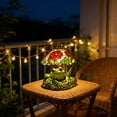 thumbnail image 5 of YZEGDCH Frog Flower Stained Lamp, Frog Night Light, Frog LED Reading Light Lamp, Table Lamp, Decoration, Energy-Efficient LED, Rechargeable, for Desk, Counter, Nursery, Home Bedroom, 5 of 6