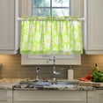 thumbnail image 5 of Coolnut Daisy Kitchen Curtains 2 Panels, UV Protected Tier Curtains Half Window Curtains Kitchen Tiers for Guest Room Bathroom Sink Laundry Room Basement,24 x 27 Inch, 5 of 6