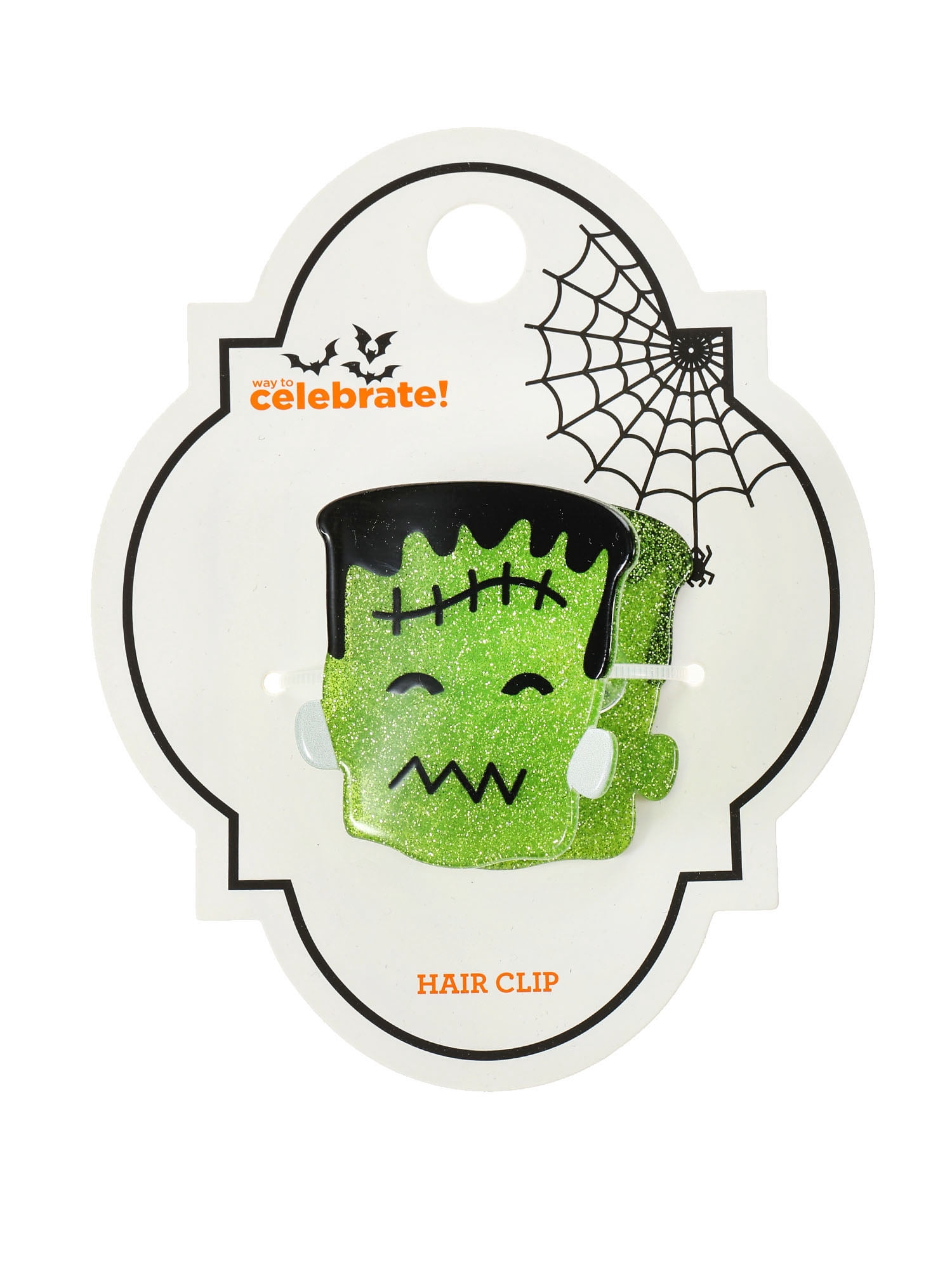 Way to Celebrate Halloween Frankenstein's Monster Claw Clip for Women, Multicolor, 1 Piece