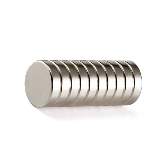 GJX 10pc Rare Earth Magnets 1/2 x 1/8 inch Cylinder
