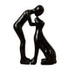 thumbnail image 1 of Estatua de hombre y perro, escultura de mascota, decorativa, única, artesanía, encantadora y única. negro, 1 of 9