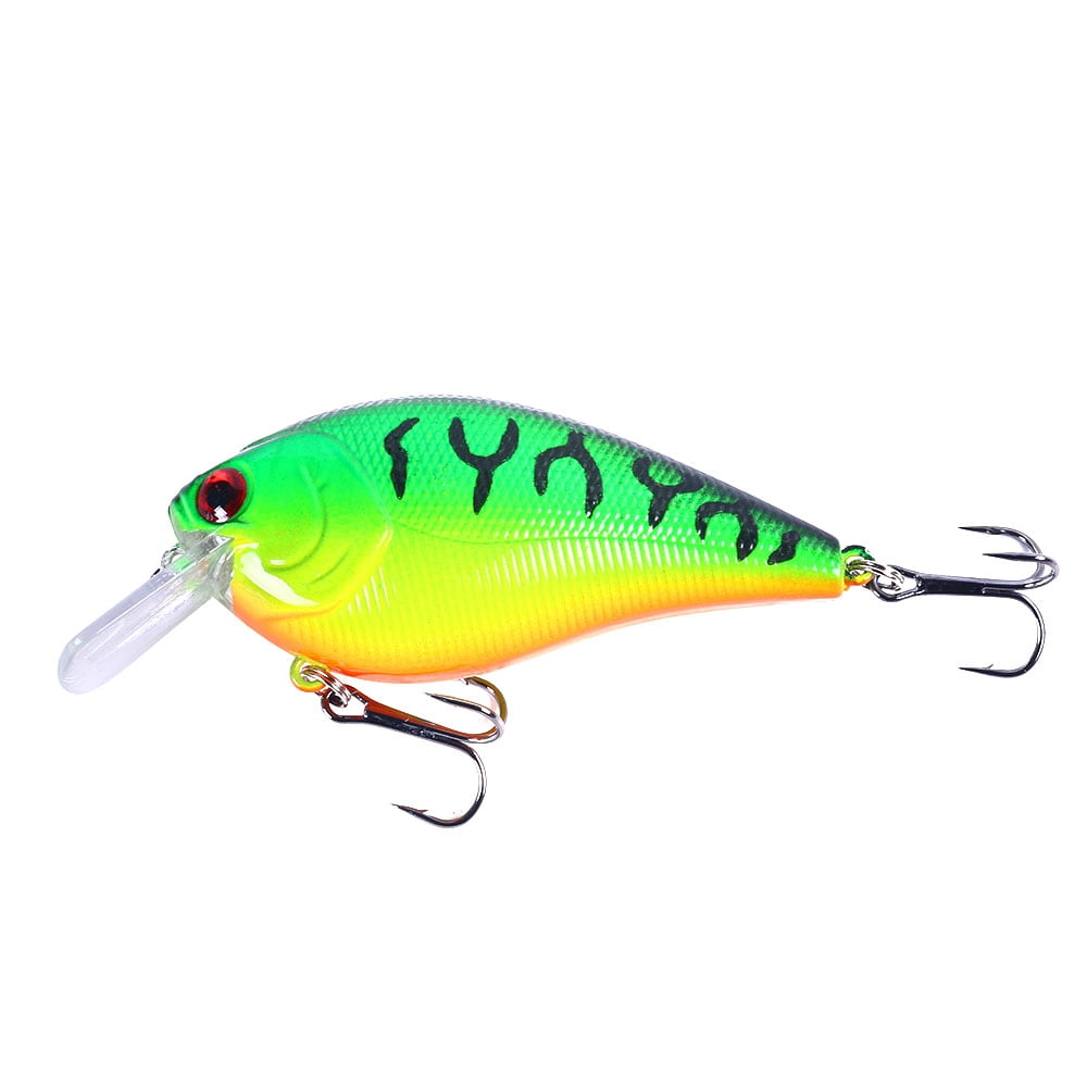 HENGJIA Bass Crankbaits, Crankbait for Bass Fishing, 3.35inches Shallow Diving Crank Bait Plopper Fishing Lure, Square Bill Crank bait Fishing Lures for Freshwater/Saltwater Trout Bass