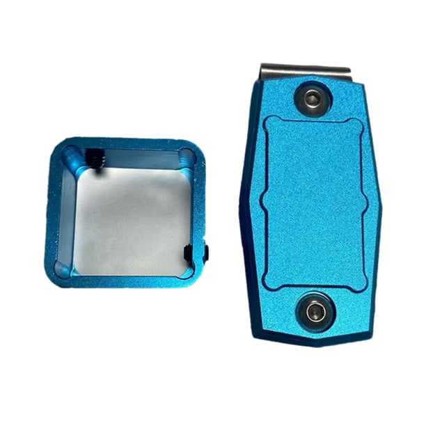 Magnético soporte para tiza Clip para cinturón portátil Pool Cue Snooker accesorios prácticos Azul shamjiam Clip de cinturón de tiza