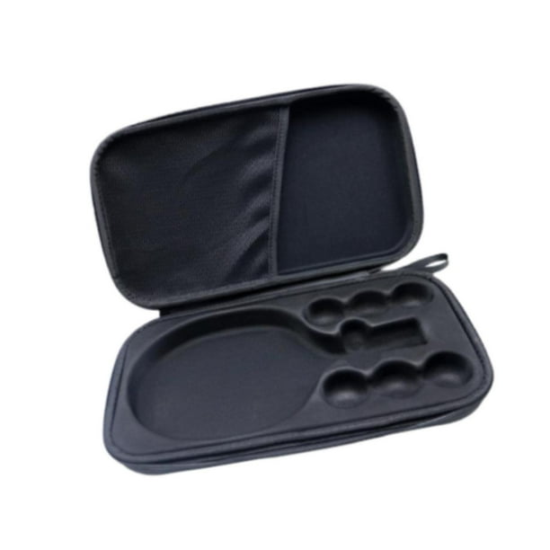 Bolsa de tenis de mesa Estuche para raquetas de tenis de mesa Bolsa de almacenamiento profesional práctica Funda para raqueta de pickleball para Negro con bandeja de malla