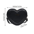 thumbnail image 3 of Heart Shape Crossbody For Solid Shoulder Adjustable Strap Purse Heart Shape Crossbody, 3 of 5