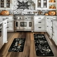 thumbnail image 3 of Halloween Kitchen Rug Set of 2, Non Slip Pumpkin Spooky Mats with Anti Fatigue Comfort, Washable Halloween Decor Rugs for Sink Laundry Office, Farmhouse Holiday Floor Mats 15.8x23.6+15.8x43.3 Inches, 3 of 6