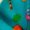 Turquoise Combo, variant on Adoretex Women's Fruits Printed Beach Board Shorts (FBP012) - Black Combo - X-Small