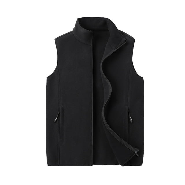 LOVZFMLL Vestes pour Hommes Sport Décontracté Fermeture Éclair Multi-Poches Sans Manches Extérieur