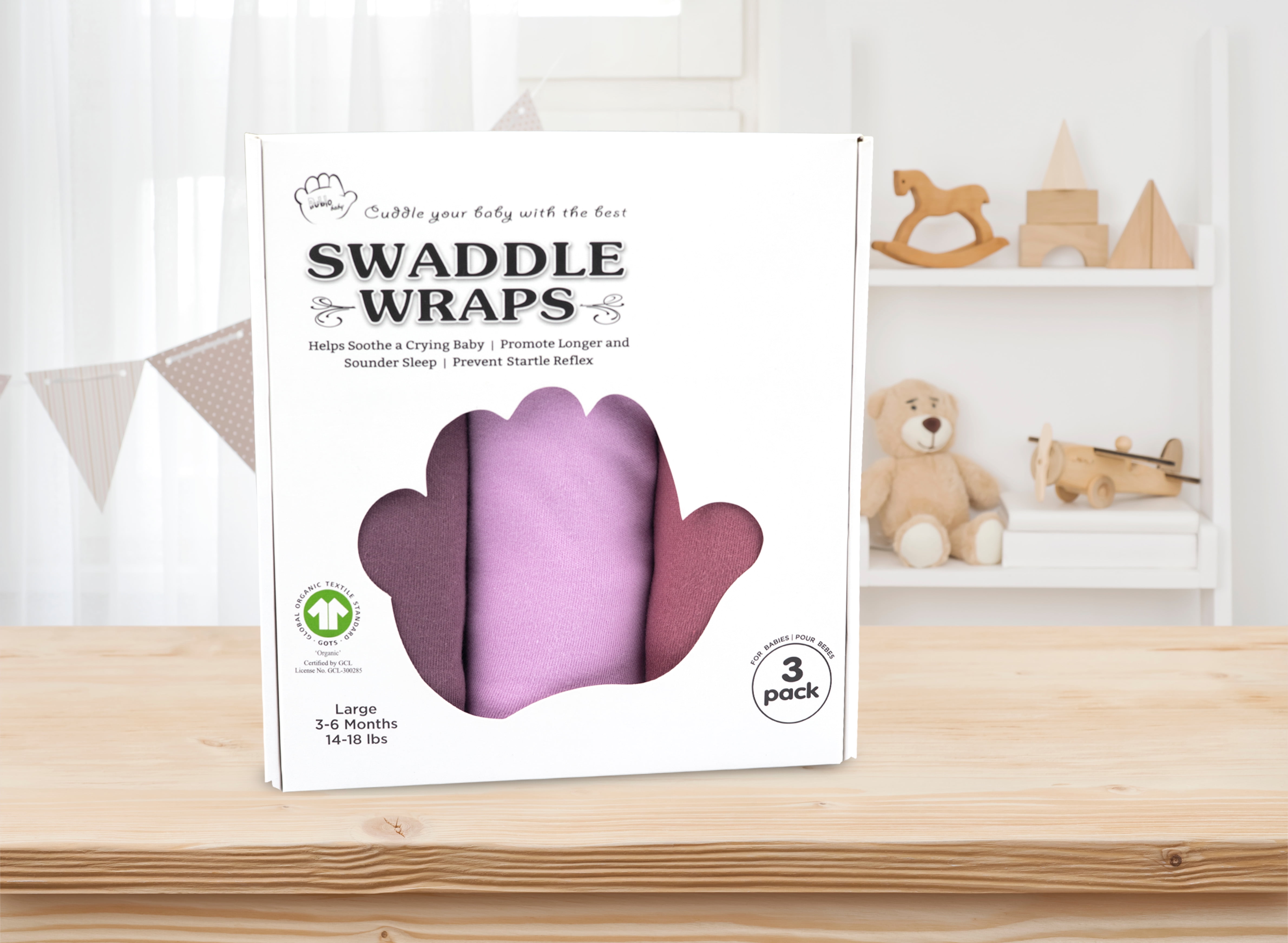 Baby Swaddles for Newborns - 4 Pack Baby Swaddles for 0-3 Months - Baby Swaddle Sleep Sack