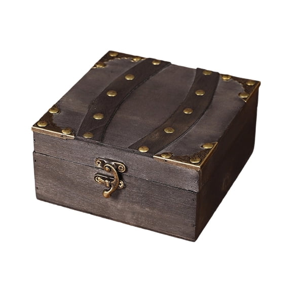 7829 Wood Jewelry Box European Antique Styles With Lock For Decoration