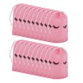 thumbnail image 3 of 50 Piezas Bolsas de Cuidado Posterior de PestañAs Bolsas de Maquillaje de PláStico de Maquillaje CosméTico Viaje con CordóN Rosa,S, 3 of 10