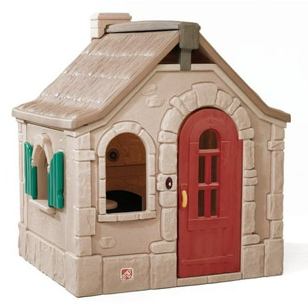 Step2 Naturally Playful Storybook Cottage, Kids Playhouse, Brown