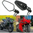 thumbnail image 2 of BFCITY Motorcycle Handlebar Mirrors - SRBTV Motorbike Mirrors Compatible XJ6 MT01 MT03 MT07 MT09 (Black), 2 of 5