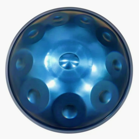 10notes Classic Blue Handpan 22inch D Minor Handmade Drum Percussion Instruments with Storage Bag