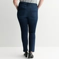 thumbnail image 2 of Plus Size Nine West High Rise Tummy Control Denim Bootcut Jeans Color: Mineral Black Size: 22 W, 2 of 4