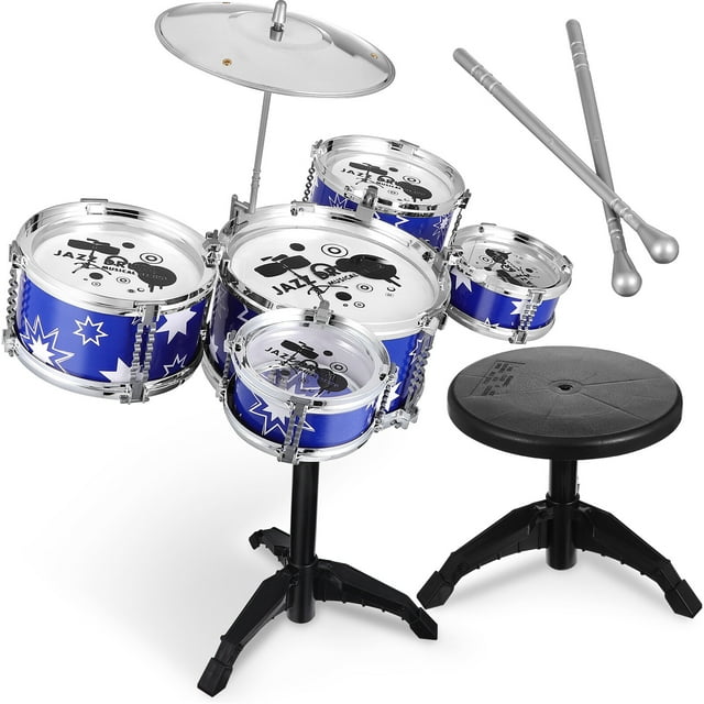 BESTONZON Drum Set for Kids Jazz Drum Kit for Toddler Drum Set with