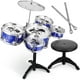 thumbnail image 1 of Drum Set for Kids Jazz Drum Kit para Drum Drum Set con Percusiones de Percusiones Musicales Set de batería, 1 of 5