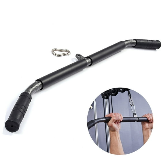 CPWVKI LAT Pulldown Bar Handle Wide with Non-Slip Handle for Biceps Triceps Muscle Strength Exercise Fitness Cable Pulley System