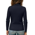 thumbnail image 3 of Hearthz Turtle Neck Sweaters for Women Dressy Mock Neck Ribbed Womens Long Sleeve Shirts Knit Oversized Basic Women Sweatshirt, 3 of 4