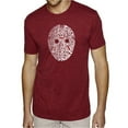 thumbnail image 1 of LA Pop Art Men's Premium Blend Word Art T-shirt - Slasher Movie Villians, 1 of 2