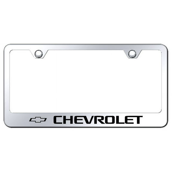 Au-TOMOTIVE GOLD Chevrolet Laser Etched Frame - Mirrored