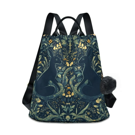 FORMRS Women's Travel Backpack Purse Anti-theft Hidden Pockets Casual Shoulder Bag, Shadowy Forest Pattern