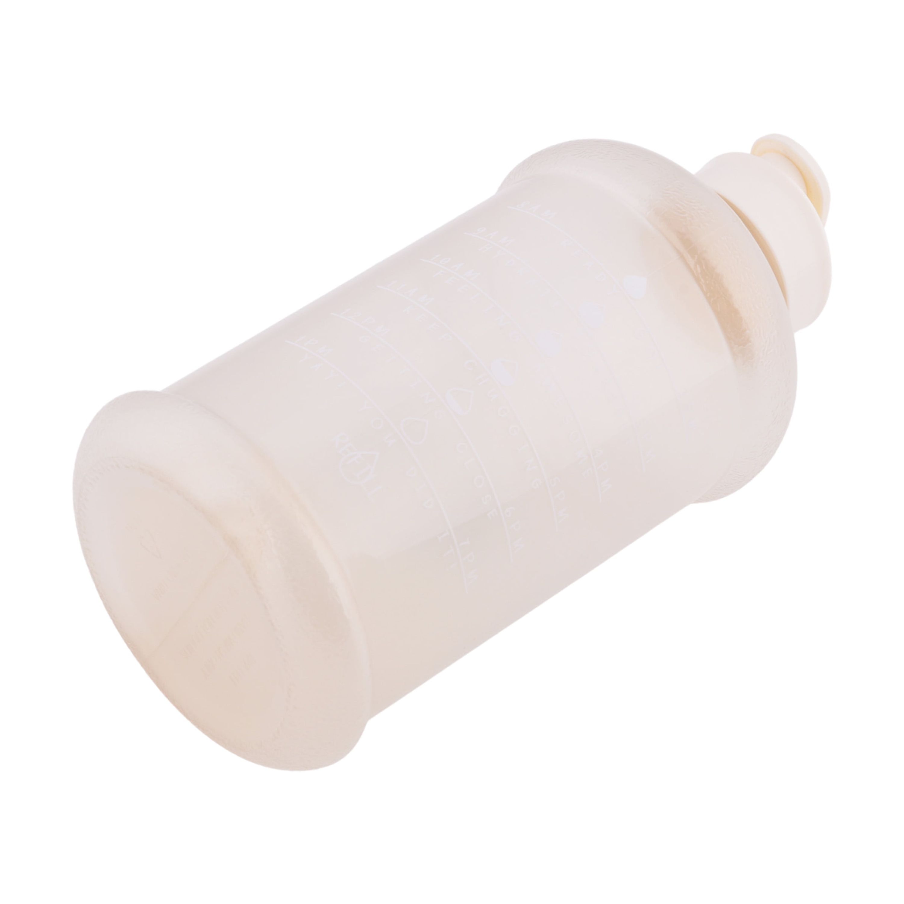 Mainstays 50-Ounce Color Changing Plastic Motivational Hydration Bottle, White
