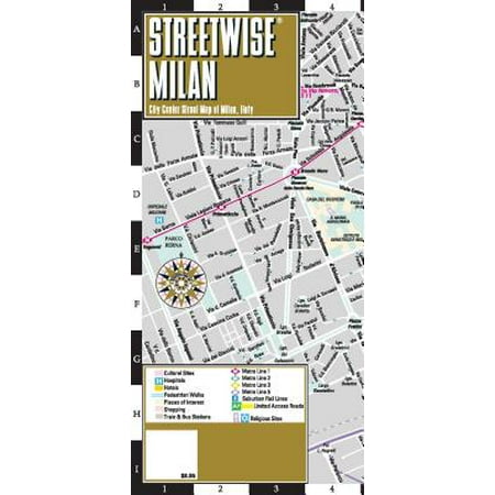 Streetwise Milan Map - Laminated City Center Street Map of Milan, (Best Time To Visit Milan Italy)