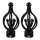 thumbnail image 2 of Curtain Rod Cap Finial 2Set Fashionable Drapery Rod Interior Designers Bedroom Iron Decorative, 2 of 3