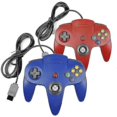 thumbnail image 3 of Paquete de 2 mandos clásicos con cable para N64, juegos retro de 64 bits, joystick de repuesto, 3 of 4