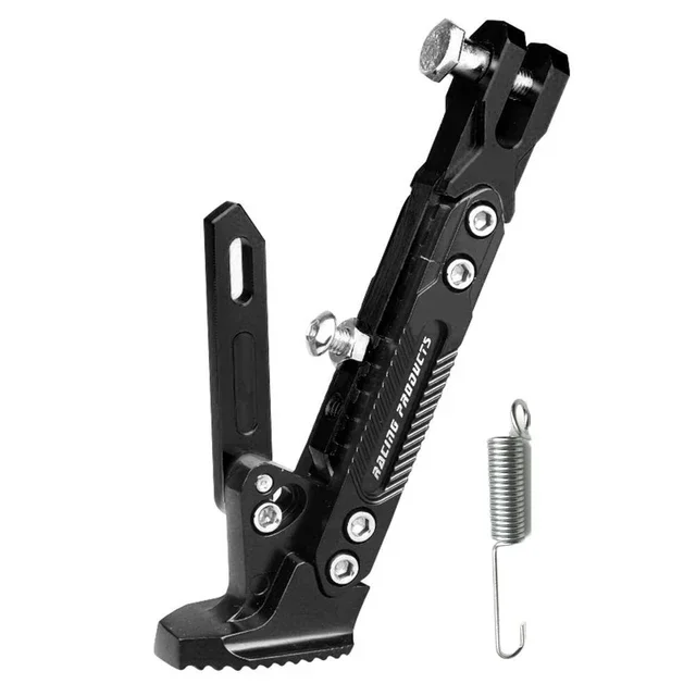Soporte lateral de pie de Metal ajustable para motocicleta, soporte de patada para motocicleta, accesorios de estacionamiento