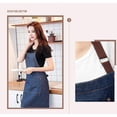 thumbnail image 3 of Delantal vaquero, delantal con pechera ajustable unisex con 3 bolsillos, delantal de cocina, delantal de cocina, delantales para mujeres y hombres, para cocina, restaurante, cafetería, 3 of 7