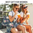 thumbnail image 5 of Large Capacity Tote Bag,Pioneer Flower Floral Print Pattern Handbag Fashion Luxury Tote Bag,15.7"x13"x 5.1" Inches,Laptop Compatible, 5 of 6