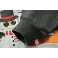 thumbnail image 6 of POPTEM Toddler Boys Christmas Sweatshirt Long Sleeve Snowman Printed Cotton Tops Gray 5T, 6 of 7