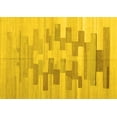 thumbnail image 1 of Ahgly Company Machine Washable Indoor Rectangle Abstract Yellow Contemporary Area Rugs, 8' x 10', 1 of 4