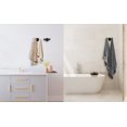 thumbnail image 4 of nipocaio 2 Pack Double Towel Hooks for Bathroom Matte Black Wall Mount Robe Hook, 4 of 5