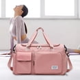 thumbnail image 3 of Bolsas de deporte Baoblaze impermeables ligeras para gimnasio compartimento para zapatos bolso de viaje Rosado, 3 of 8