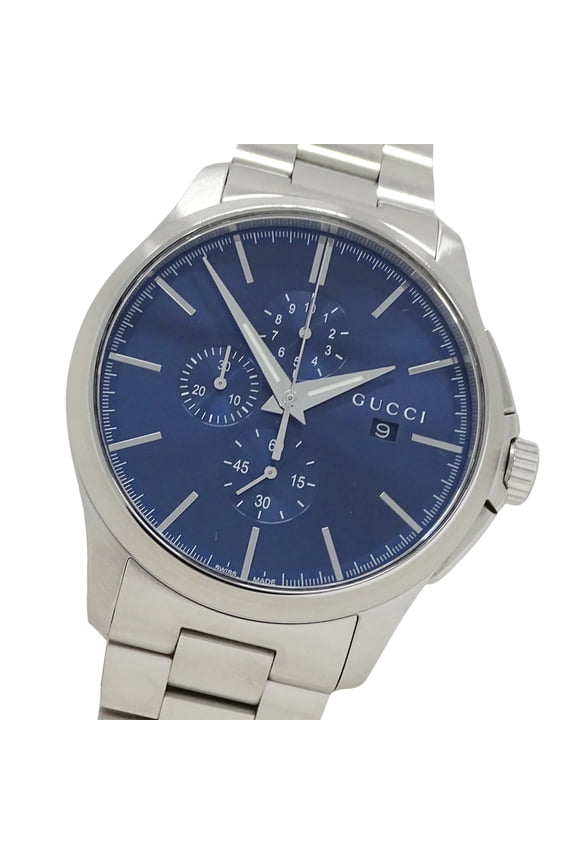 Pre-Owned Gucci G-Timeless Chronograph Men's Watch, Quartz Movement, Stainless Steel,... (Good)