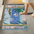 thumbnail image 2 of Yayeee Bath Rug for Bathroom Floor Non Slip Contour Fluffy Soft Absorbent Mat, 20"x24", Pink Seaside, 2 of 7