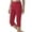 Red #729, variant on Bovemsi Women's Tummy Control Biker Shorts Pants High Waisted Crop Work Summer Casual Point Slacks Yoga Dress Pant Workout Athletic Leggings