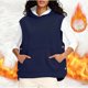thumbnail image 1 of HongQid Womens Sherpa Fleeve Hooded Vest Sleeveless Hoodies Fall Winter Fluffy Tops with Pockets, 1 of 9
