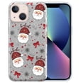 thumbnail image 1 of WIRESTER Silver Glitter Case, Sparkle Bling TPU Cover for Apple iPhone 13 6.1" 2021, Hohoho Santa Claus Saint Nicholas, 1 of 3